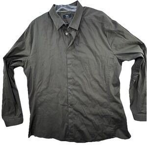 Rapha Cycling Shirt Men's Size XXL Peter Post Grey Long Sleeve Button Down